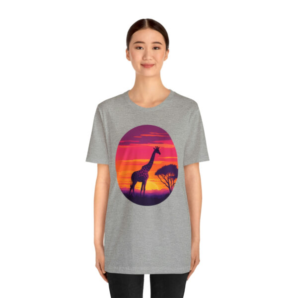 Giraffic Sunset Unisex Jersey Short Sleeve Tee 112