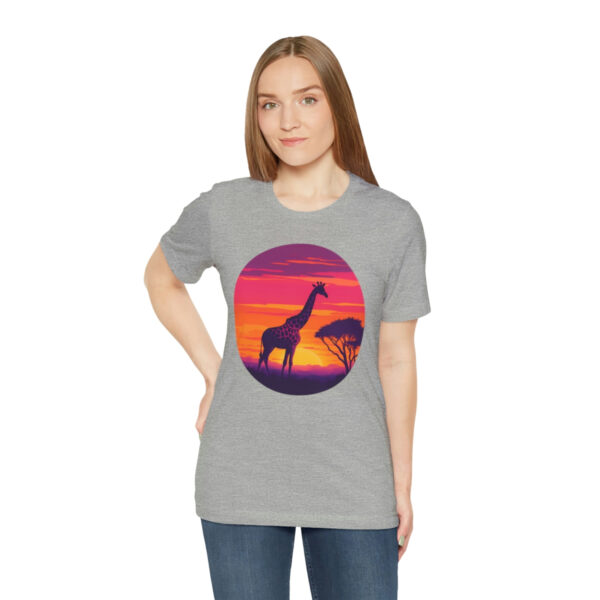 Giraffic Sunset Unisex Jersey Short Sleeve Tee 114