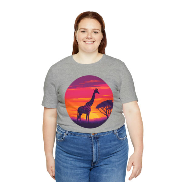 Giraffic Sunset Unisex Jersey Short Sleeve Tee 116