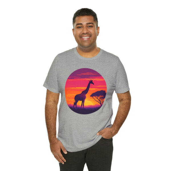 Giraffic Sunset Unisex Jersey Short Sleeve Tee 117