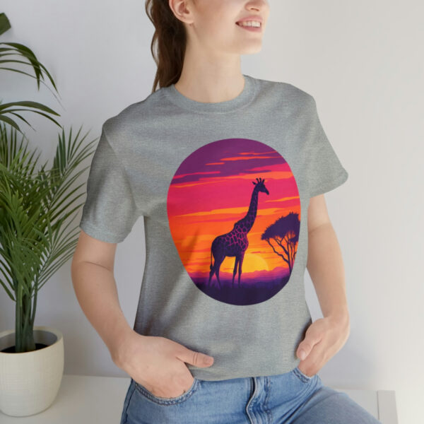 Giraffic Sunset Unisex Jersey Short Sleeve Tee 118