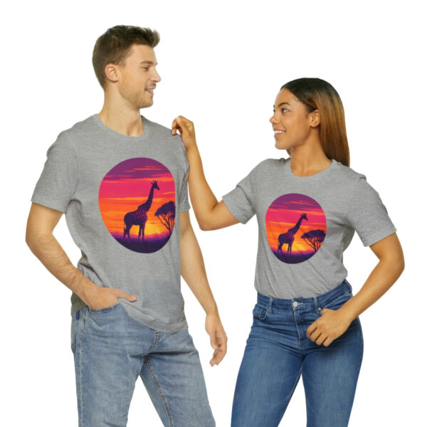 Giraffic Sunset Unisex Jersey Short Sleeve Tee 119