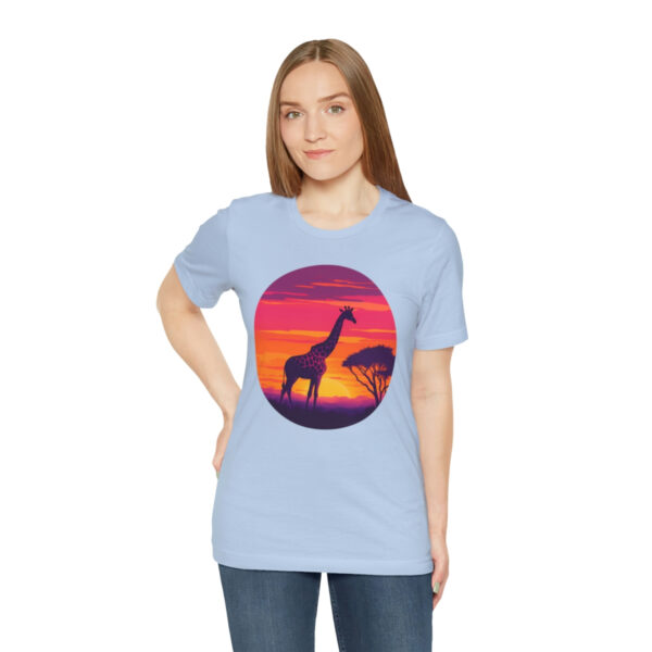 Giraffic Sunset Unisex Jersey Short Sleeve Tee 102