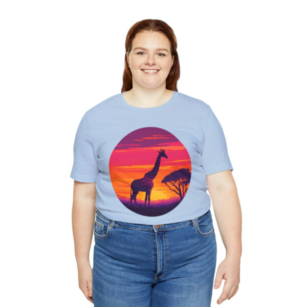 Giraffic Sunset Unisex Jersey Short Sleeve Tee 104