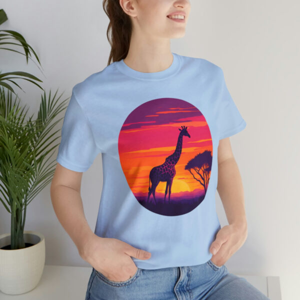 Giraffic Sunset Unisex Jersey Short Sleeve Tee 106