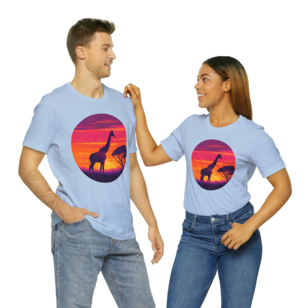 Giraffic Sunset Unisex Jersey Short Sleeve Tee 107