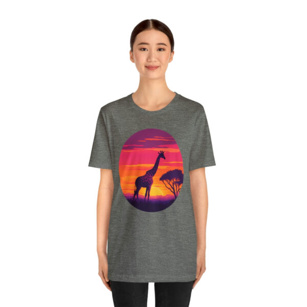 Giraffic Sunset Unisex Jersey Short Sleeve Tee 40