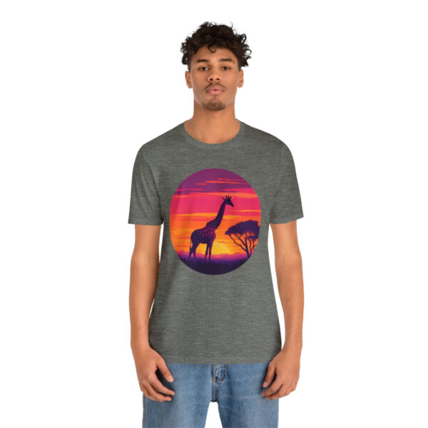 Giraffic Sunset Unisex Jersey Short Sleeve Tee 41