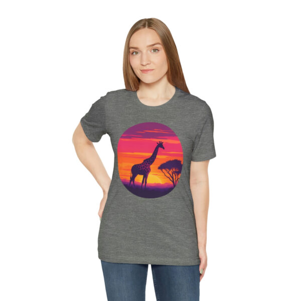 Giraffic Sunset Unisex Jersey Short Sleeve Tee 42