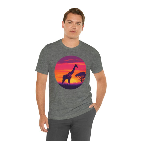 Giraffic Sunset Unisex Jersey Short Sleeve Tee 43