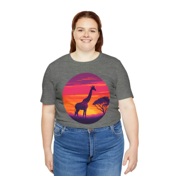 Giraffic Sunset Unisex Jersey Short Sleeve Tee 44