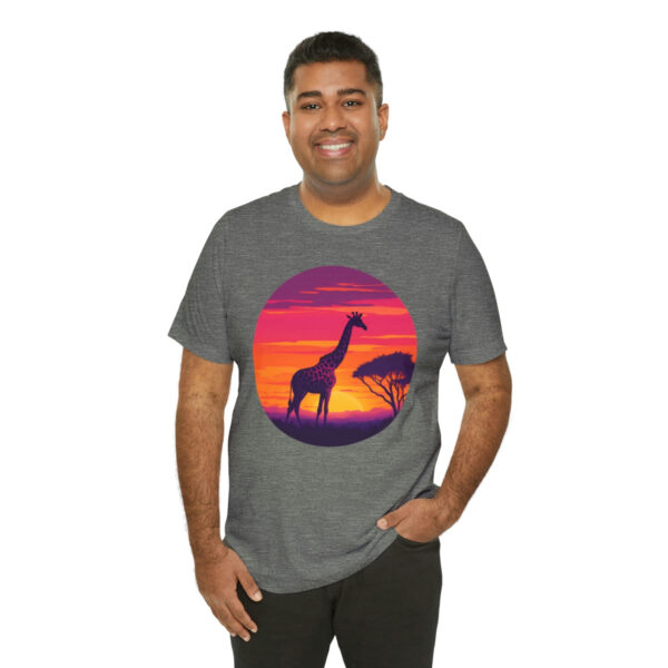 Giraffic Sunset Unisex Jersey Short Sleeve Tee 45