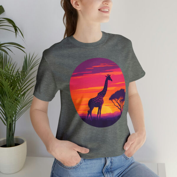 Giraffic Sunset Unisex Jersey Short Sleeve Tee 46