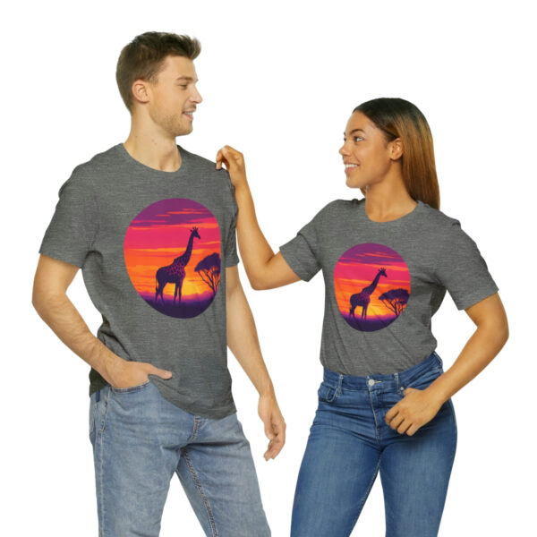 Giraffic Sunset Unisex Jersey Short Sleeve Tee 47