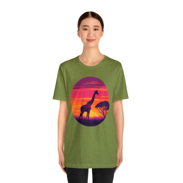 Giraffic Sunset Unisex Jersey Short Sleeve Tee 64