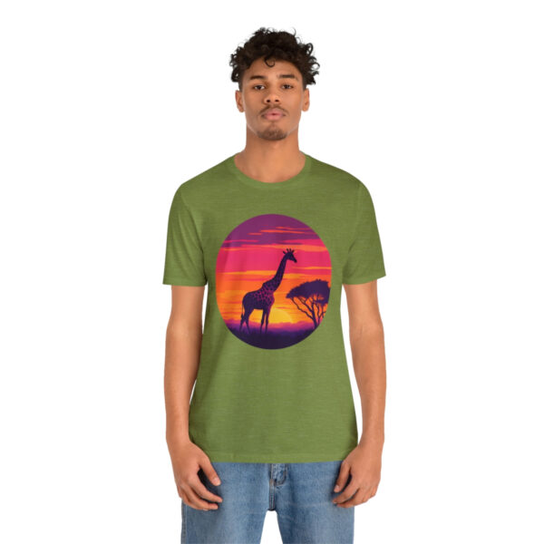 Giraffic Sunset Unisex Jersey Short Sleeve Tee 65