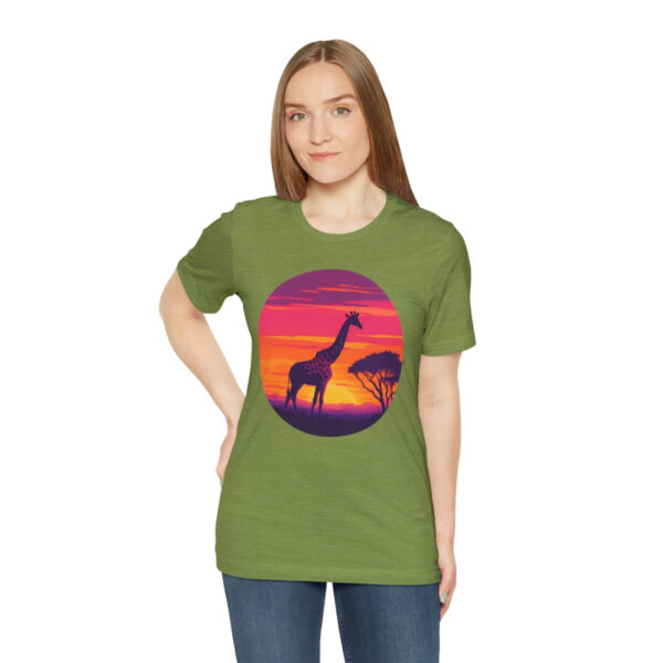 Giraffic Sunset Unisex Jersey Short Sleeve Tee 66