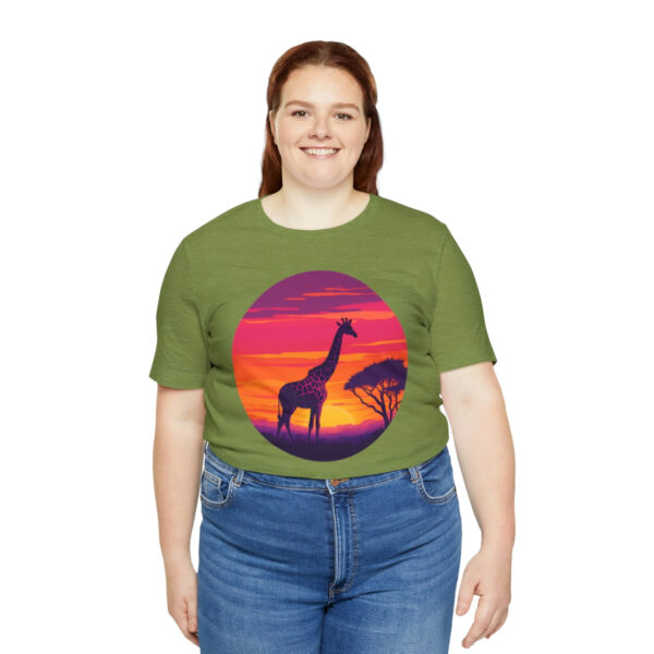 Giraffic Sunset Unisex Jersey Short Sleeve Tee 68