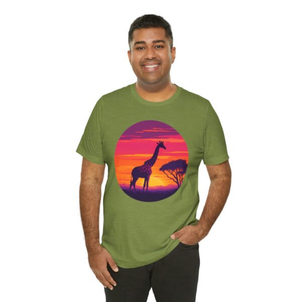 Giraffic Sunset Unisex Jersey Short Sleeve Tee 69