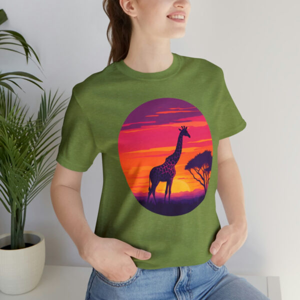 Giraffic Sunset Unisex Jersey Short Sleeve Tee 70