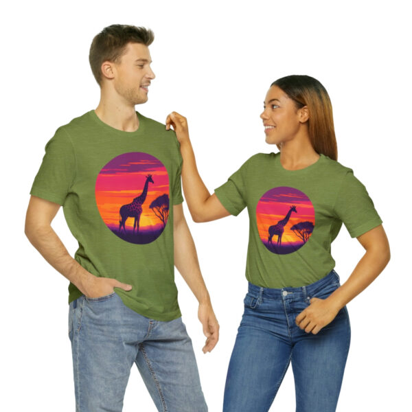 Giraffic Sunset Unisex Jersey Short Sleeve Tee 71