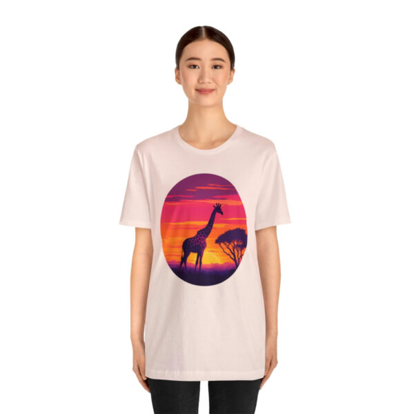 Giraffic Sunset Unisex Jersey Short Sleeve Tee 16