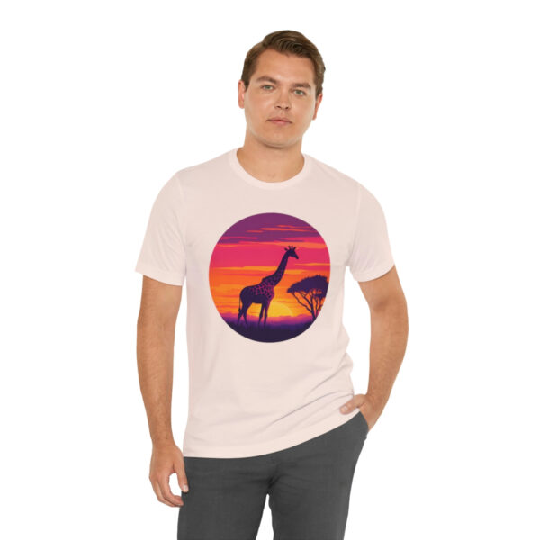 Giraffic Sunset Unisex Jersey Short Sleeve Tee 19