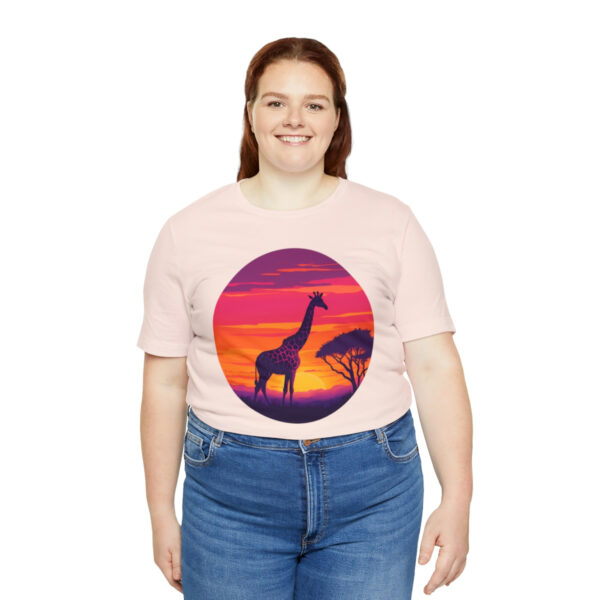 Giraffic Sunset Unisex Jersey Short Sleeve Tee 20