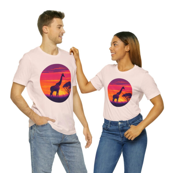 Giraffic Sunset Unisex Jersey Short Sleeve Tee 23