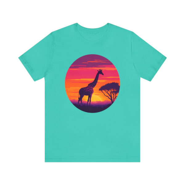 Giraffic Sunset Unisex Jersey Short Sleeve Tee 86