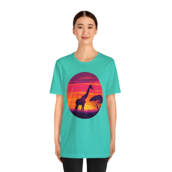 Giraffic Sunset Unisex Jersey Short Sleeve Tee 88