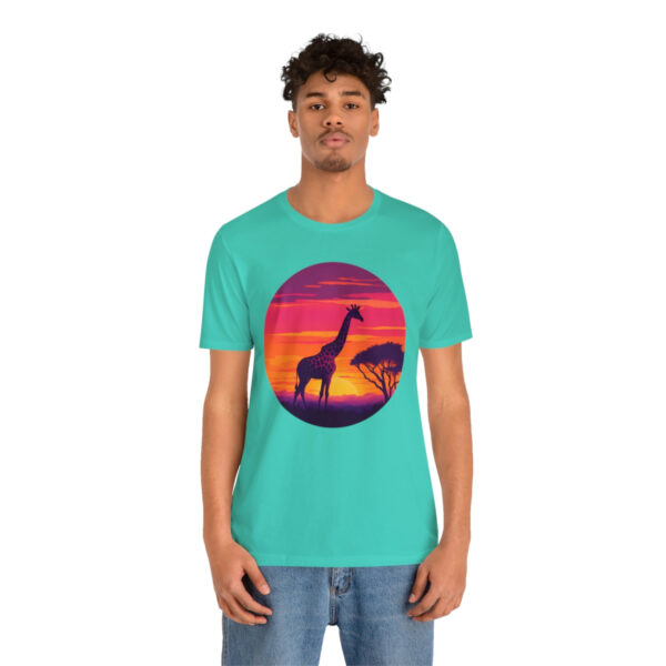 Giraffic Sunset Unisex Jersey Short Sleeve Tee 89