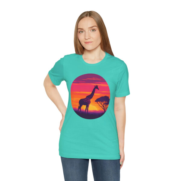 Giraffic Sunset Unisex Jersey Short Sleeve Tee 90