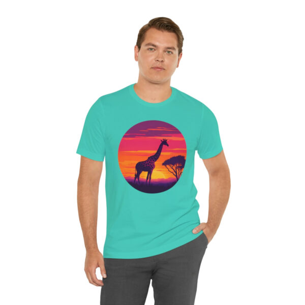 Giraffic Sunset Unisex Jersey Short Sleeve Tee 91