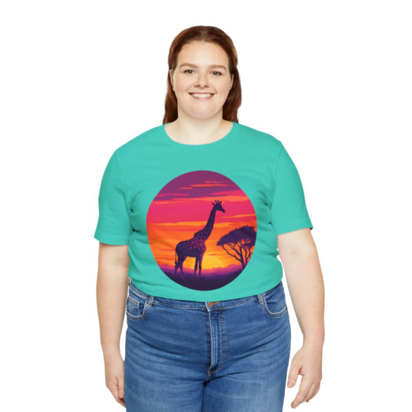 Giraffic Sunset Unisex Jersey Short Sleeve Tee 92