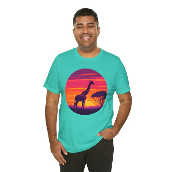 Giraffic Sunset Unisex Jersey Short Sleeve Tee 93