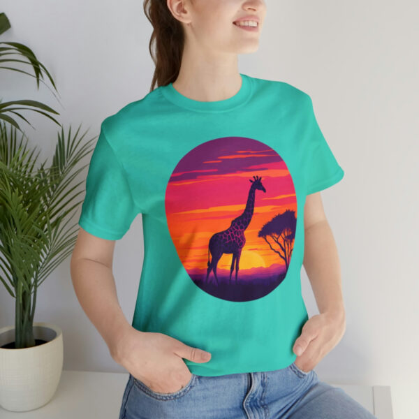 Giraffic Sunset Unisex Jersey Short Sleeve Tee 94