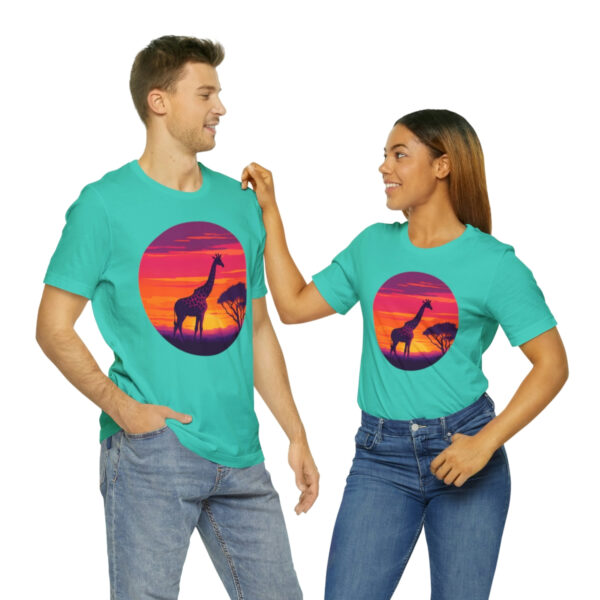 Giraffic Sunset Unisex Jersey Short Sleeve Tee 95