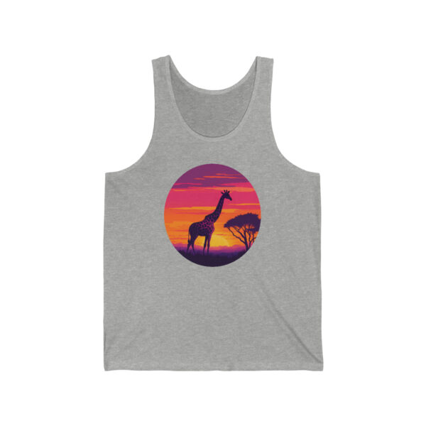 Giraffic Sunset Unisex Jersey Tank 2