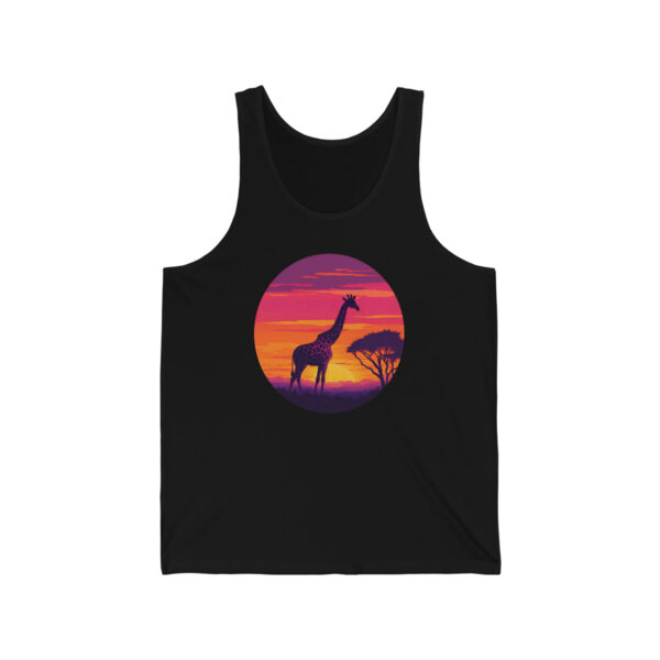 Giraffic Sunset Unisex Jersey Tank 4