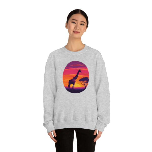 Giraffic Sunset Unisex Heavy Blend™ Crewneck Sweatshirt 4