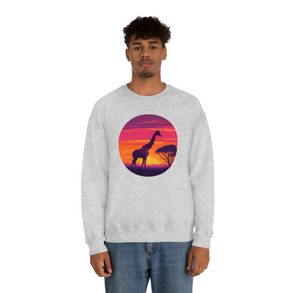 Giraffic Sunset Unisex Heavy Blend™ Crewneck Sweatshirt 5