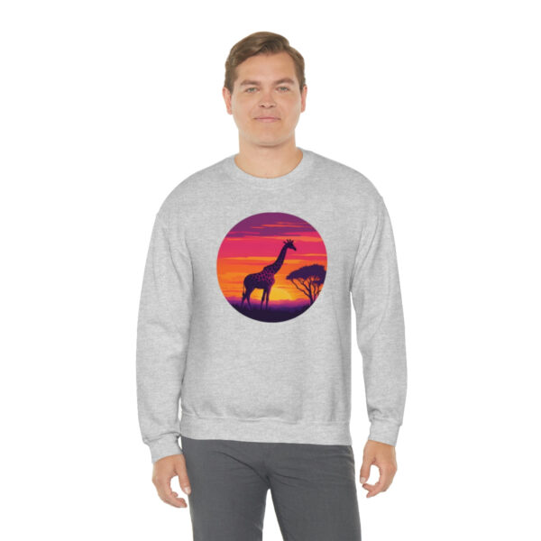 Giraffic Sunset Unisex Heavy Blend™ Crewneck Sweatshirt 6