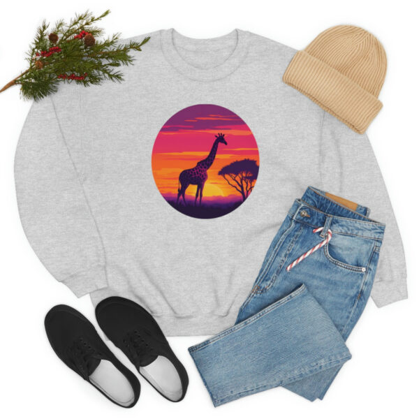 Giraffic Sunset Unisex Heavy Blend™ Crewneck Sweatshirt 9