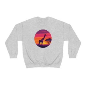 Giraffic Sunset Unisex Heavy Blend™ Crewneck Sweatshirt