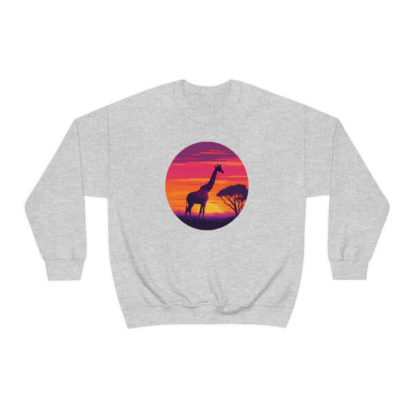 Giraffic Sunset Unisex Heavy Blend™ Crewneck Sweatshirt 2