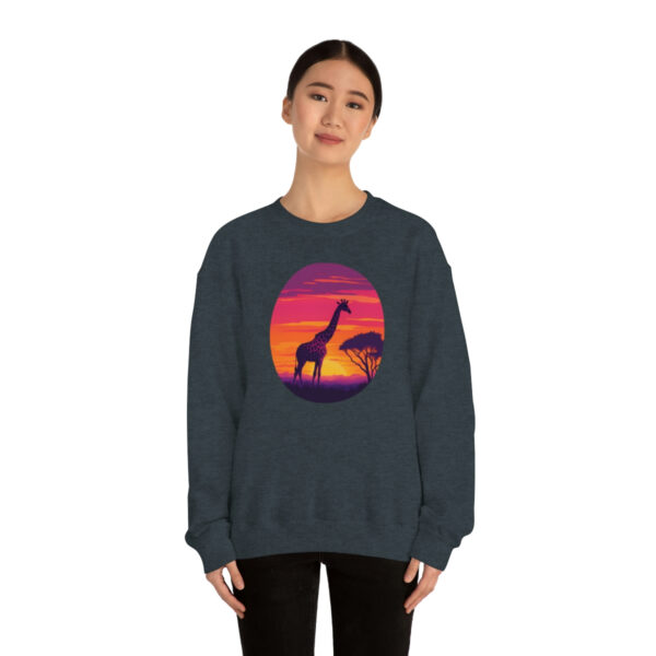 Giraffic Sunset Unisex Heavy Blend™ Crewneck Sweatshirt 31