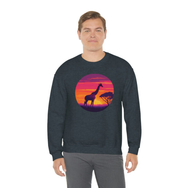 Giraffic Sunset Unisex Heavy Blend™ Crewneck Sweatshirt 33