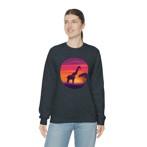 Giraffic Sunset Unisex Heavy Blend™ Crewneck Sweatshirt 34