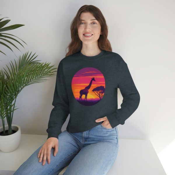 Giraffic Sunset Unisex Heavy Blend™ Crewneck Sweatshirt 35